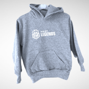 Youth Heather Grey Lilac City Legends White Pullover Hoodie